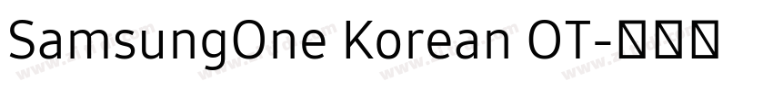 SamsungOne Korean OT字体转换